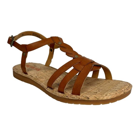 Kork-Ease Shoes - Korks Sawyer Womens Braided Strappy Sandals Size 7 Brown Stylish & Casual Shoes
